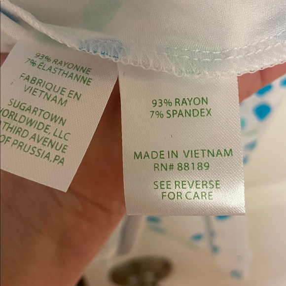 Lilly Pulitzer Ophelia Karma Camellia Dress Brand New Size Large. - Picture 5 of 5